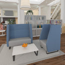 Encore² High Back 2 Seater Sofa 1200mm Wide With Black Sled Frame - NWOF