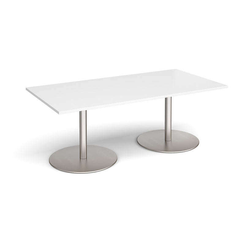 Eternal Rectangular Boardroom Table - White - NWOF