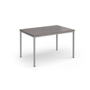 Flexi 25 Rectangular Table With Silver Frame - Grey Oak - NWOF