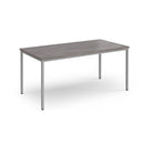 Flexi 25 Rectangular Table With Silver Frame - Grey Oak - NWOF