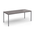 Flexi 25 Rectangular Table With Graphite Frame - Grey Oak - NWOF