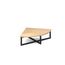 Nera Corner Unit Table With Black Frame - NWOF