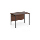 Maestro 25 600mm Deep Straight Desk With H-Frame Leg - Walnut - NWOF