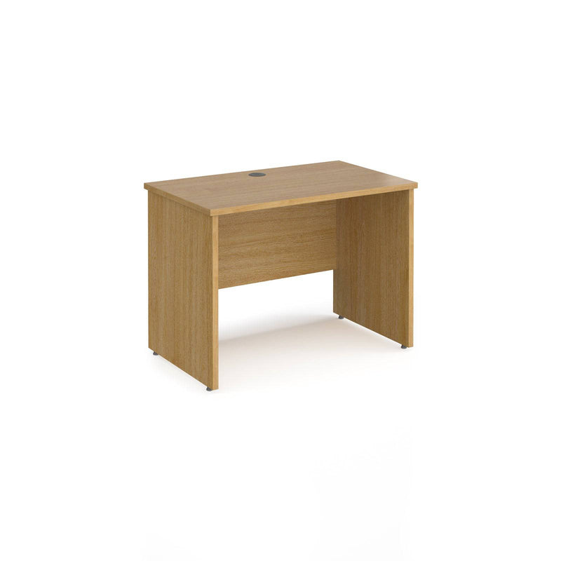 Maestro 25 600mm Deep Straight Desk With Panel End Leg - Oak - NWOF