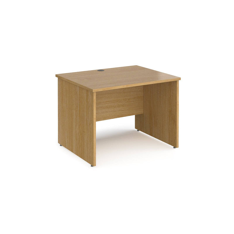 Maestro 25 800mm Deep Straight Desk With Panel End Leg - Oak - NWOF