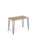 Tikal Straight Desk With Hairpin Legs - Kendal Oak - NWOF