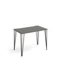 Tikal Straight Desk With Hairpin Legs - Onyx Grey - NWOF