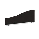 Wave Desktop Fabric Screen - Charcoal - NWOF