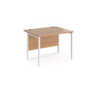 Maestro 25 800mm Deep Straight Desk With H-Frame Leg - Beech - NWOF