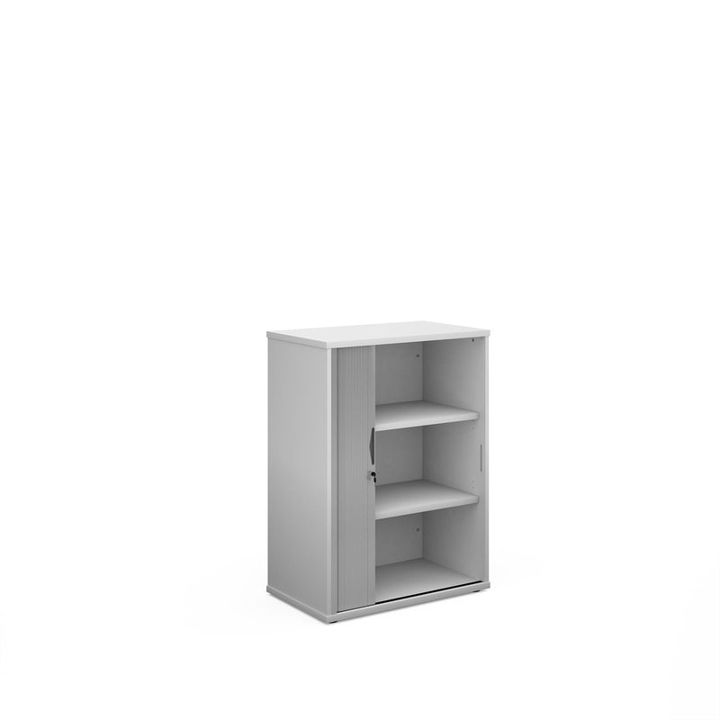 Universal Single Door Tambour Cupboard - White - NWOF