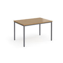 Flexi 25 Rectangular Table With Graphite Frame - Oak - NWOF