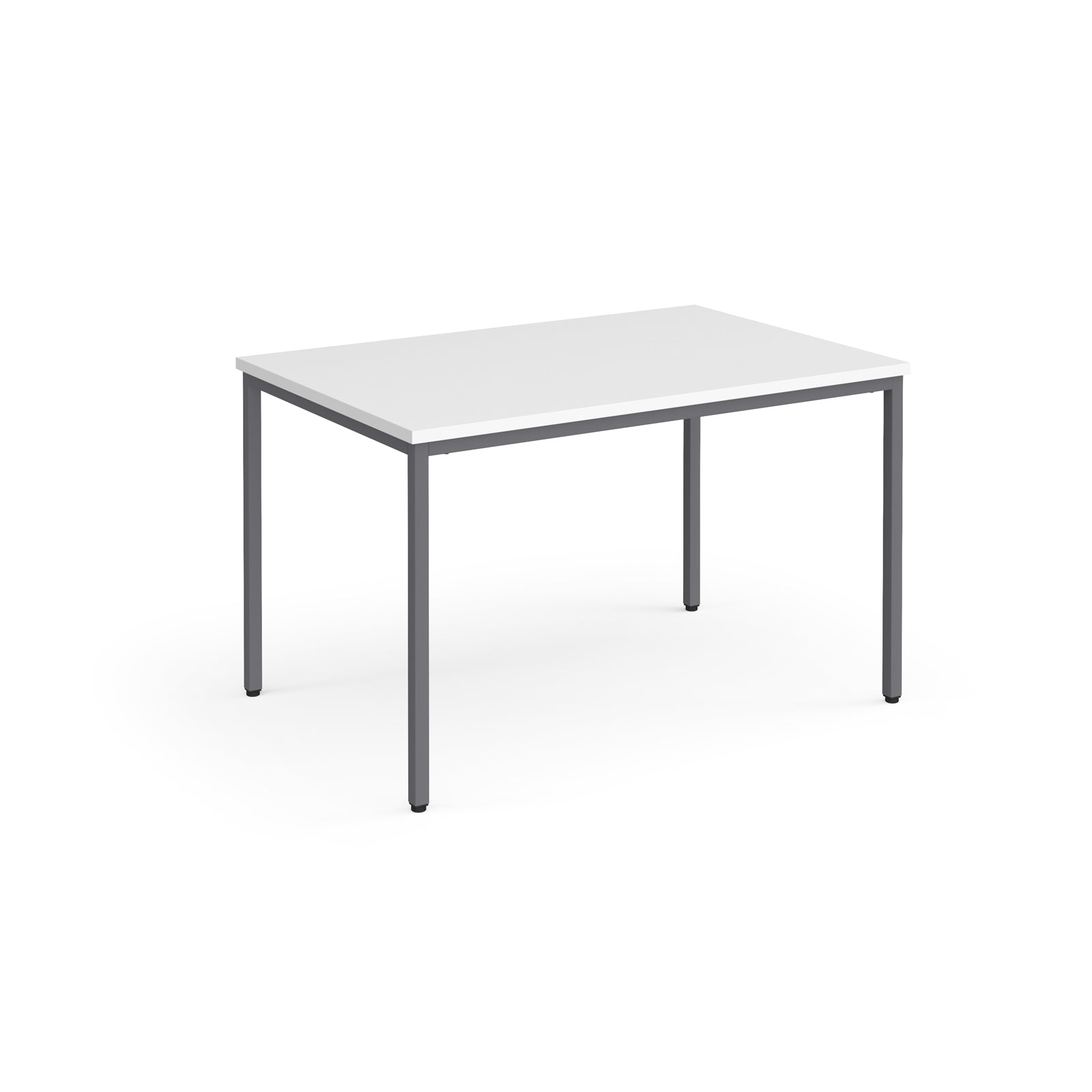 Flexi 25 Rectangular Table With Graphite Frame - White | NWOF