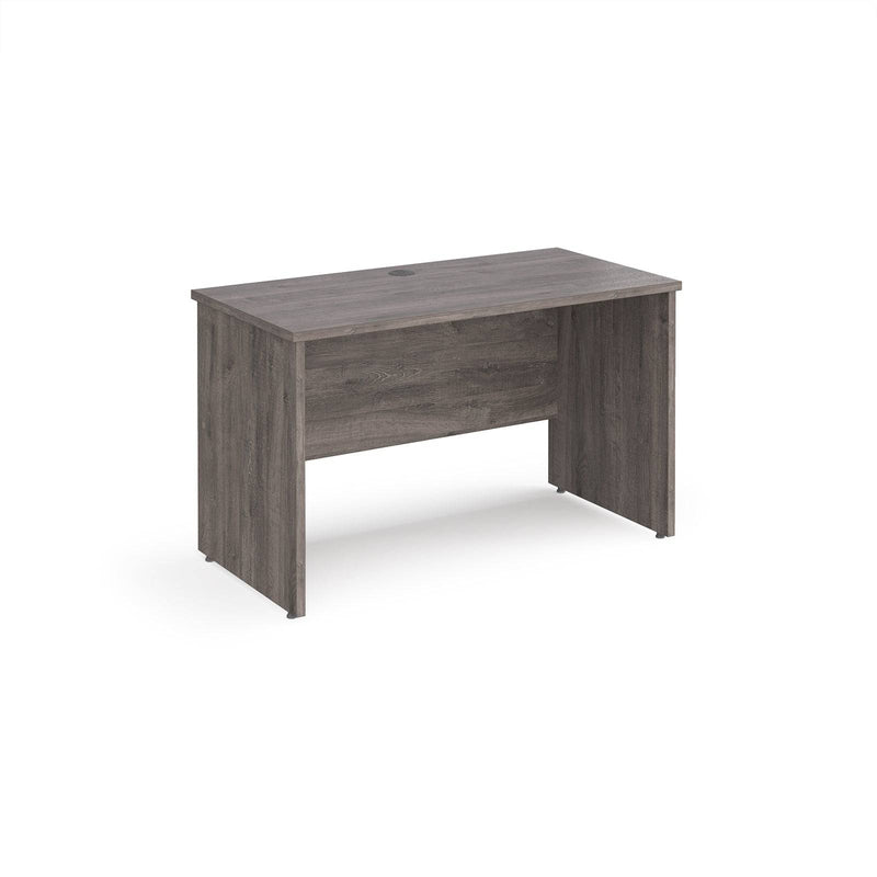 Maestro 25 600mm Deep Straight Desk With Panel End Leg - Grey Oak - NWOF