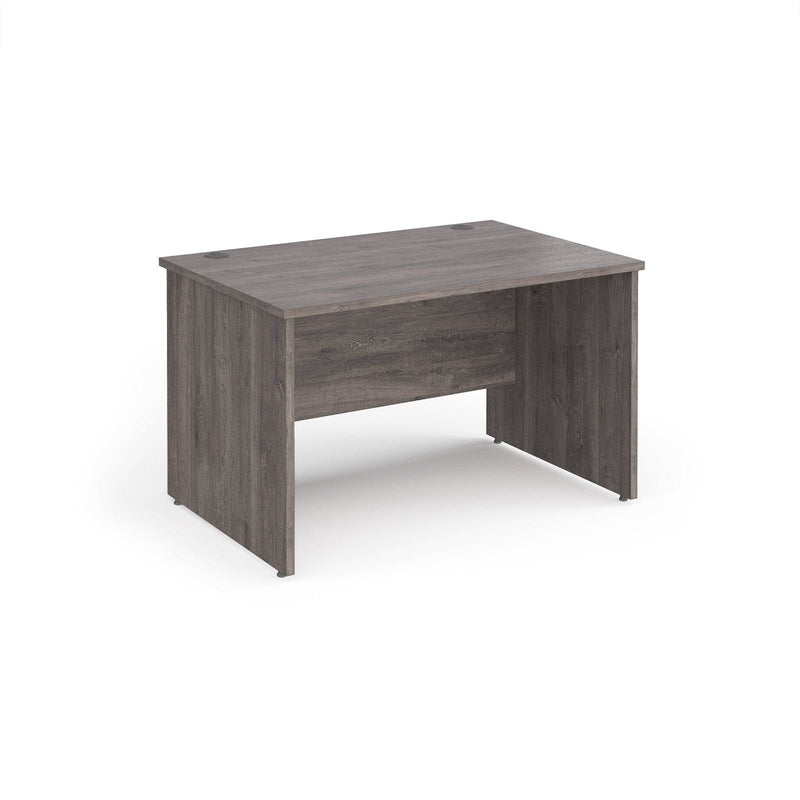 Maestro 25 800mm Deep Straight Desk With Panel End Leg - Grey Oak - NWOF