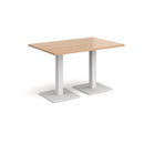Brescia Rectangular Dining Table With Flat Square Base - Beech - NWOF