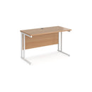 Maestro 25 600mm Deep Straight Desk With Cantilever Leg - Beech - NWOF