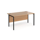 Maestro 25 800mm Deep Straight Desk With H-Frame Leg - Beech - NWOF