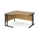 Maestro 25 Ergonomic Desk With Cantilever Leg - Oak - NWOF