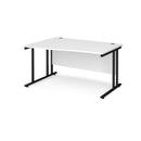 Maestro 25 Wave Desk With Cantilever Leg - White - NWOF