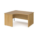 Maestro 25 Ergonomic Desk With Panel End Leg - Oak - NWOF