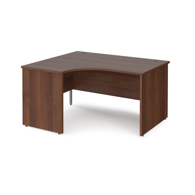 Maestro 25 Ergonomic Desk With Panel End Leg - Walnut - NWOF