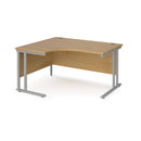 Maestro 25 Ergonomic Desk With Cantilever Leg - Oak - NWOF