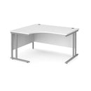 Maestro 25 Ergonomic Desk With Cantilever Leg - White - NWOF