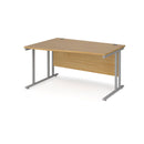 Maestro 25 Wave Desk With Cantilever Leg - Oak - NWOF