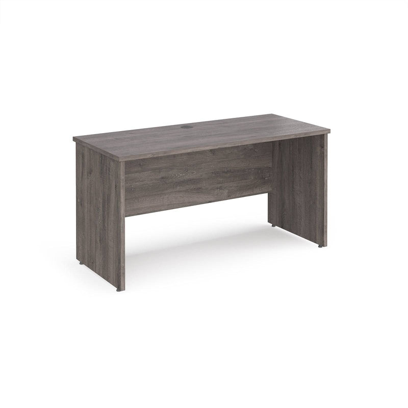 Maestro 25 600mm Deep Straight Desk With Panel End Leg - Grey Oak - NWOF