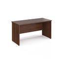 Maestro 25 600mm Deep Straight Desk With Panel End Leg - Walnut - NWOF