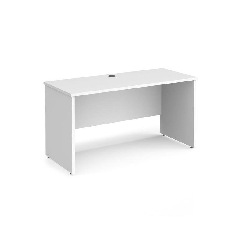 Maestro 25 600mm Deep Straight Desk With Panel End Leg - White - NWOF