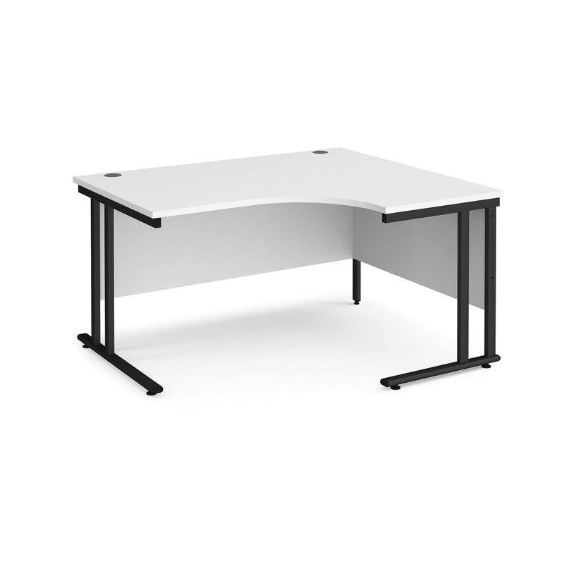 Maestro 25 Ergonomic Desk With Cantilever Leg - White - NWOF