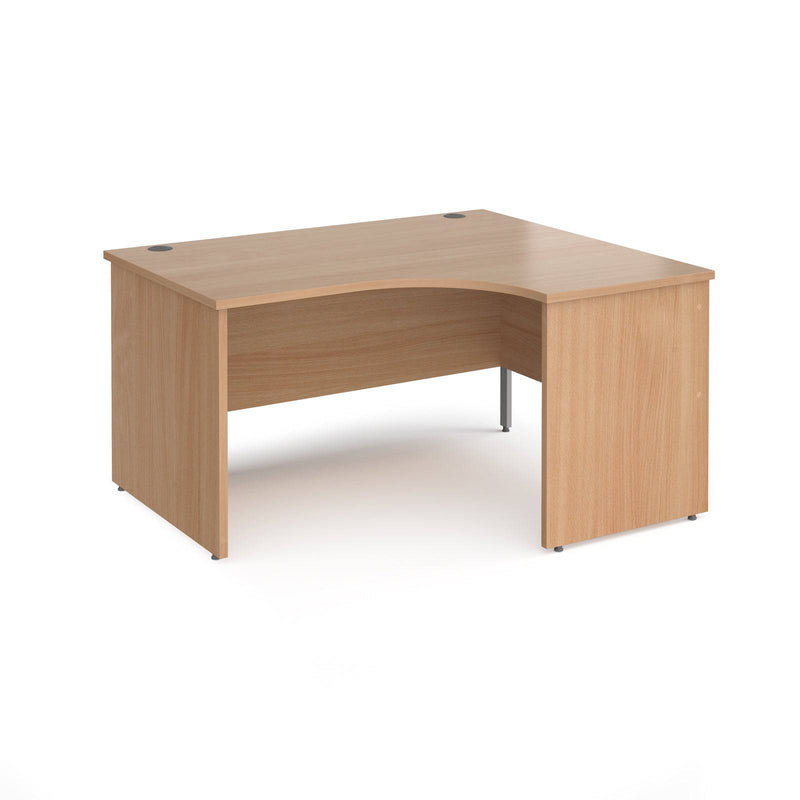 Maestro 25 Ergonomic Desk With Panel End Leg - Beech - NWOF