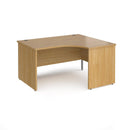 Maestro 25 Ergonomic Desk With Panel End Leg - Oak - NWOF