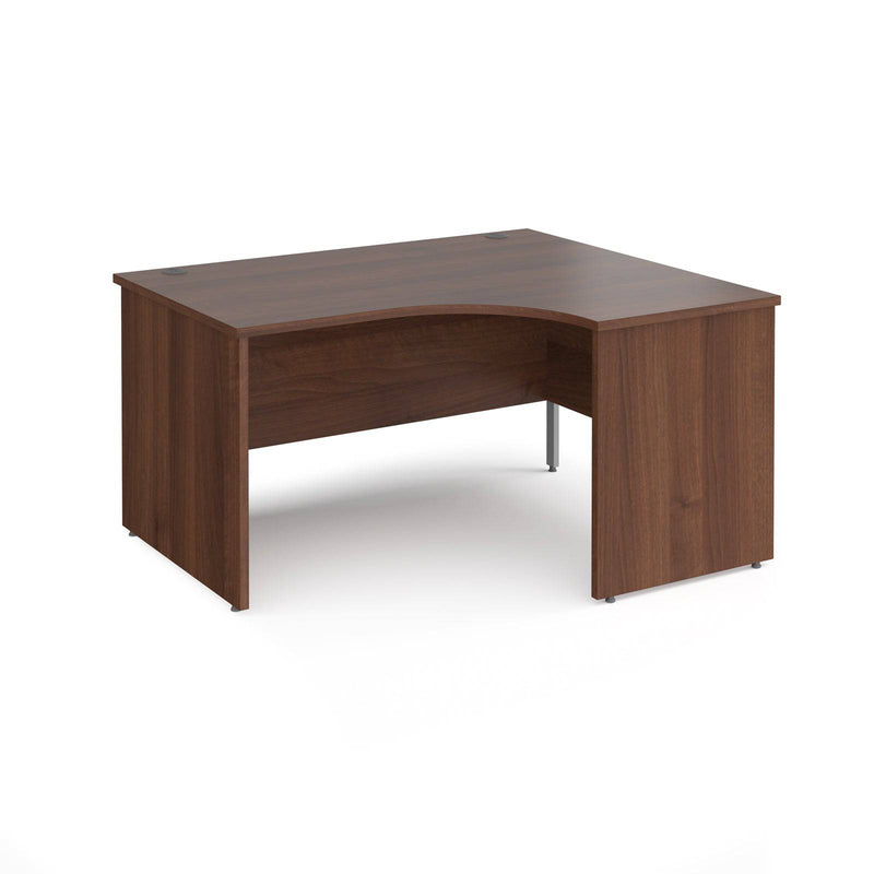 Maestro 25 Ergonomic Desk With Panel End Leg - Walnut - NWOF