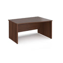 Maestro 25 Wave Desk With Panel End Leg - Walnut - NWOF
