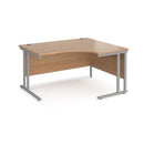 Maestro 25 Ergonomic Desk With Cantilever Leg - Beech - NWOF