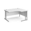 Maestro 25 Ergonomic Desk With Cantilever Leg - White - NWOF