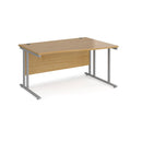 Maestro 25 Wave Desk With Cantilever Leg - Oak - NWOF