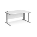 Maestro 25 Wave Desk With Cantilever Leg - White - NWOF