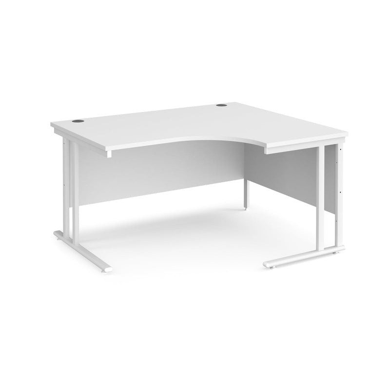 Maestro 25 Ergonomic Desk With Cantilever Leg - White - NWOF