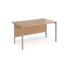 Maestro 25 800mm Deep Straight Desk With H-Frame Leg - Beech - NWOF