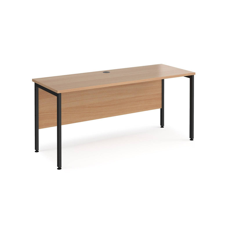 Maestro 25 600mm Deep Straight Desk With H-Frame Leg - Beech - NWOF