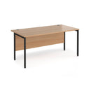 Maestro 25 800mm Deep Straight Desk With H-Frame Leg - Beech - NWOF