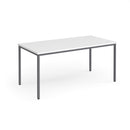 Flexi 25 Rectangular Table With Graphite Frame - White - NWOF