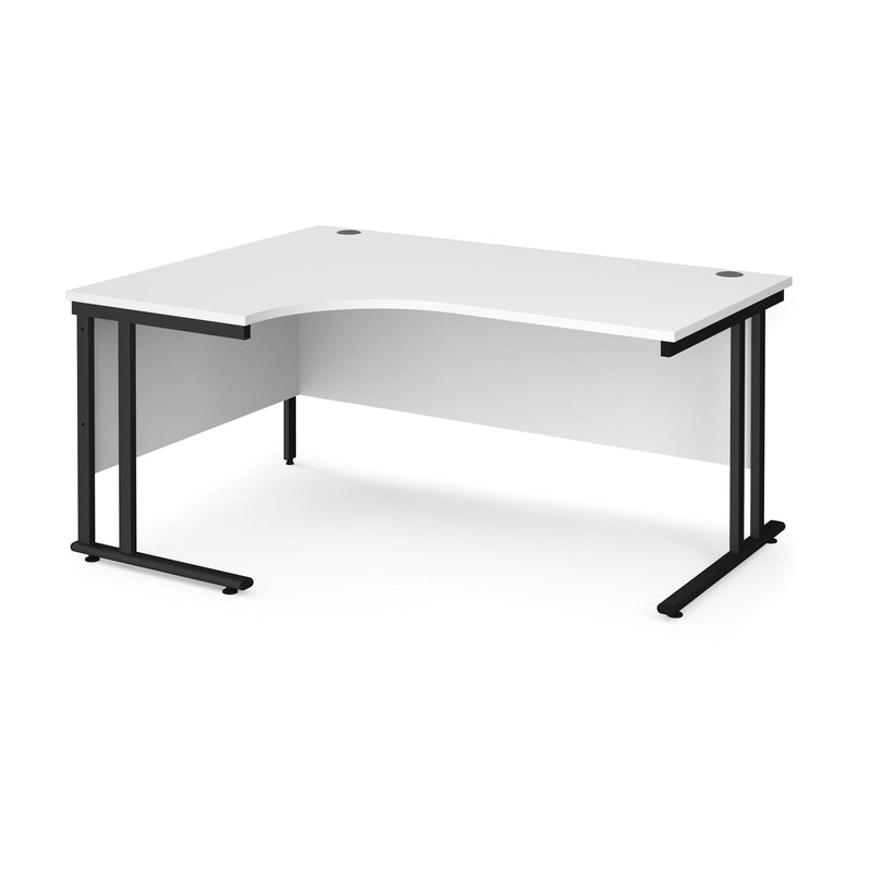 Maestro 25 Ergonomic Desk With Cantilever Leg - White - NWOF