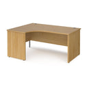 Maestro 25 Ergonomic Desk With Panel End Leg - Oak - NWOF