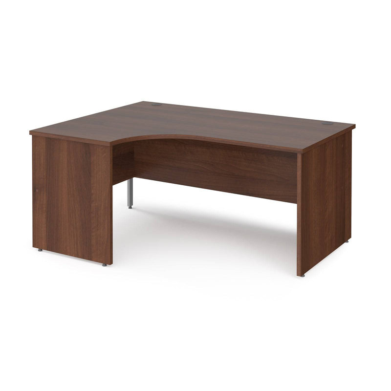 Maestro 25 Ergonomic Desk With Panel End Leg - Walnut - NWOF