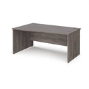 Maestro 25 Wave Desk With Panel End Leg - Grey Oak - NWOF