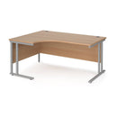 Maestro 25 Ergonomic Desk With Cantilever Leg - Beech - NWOF